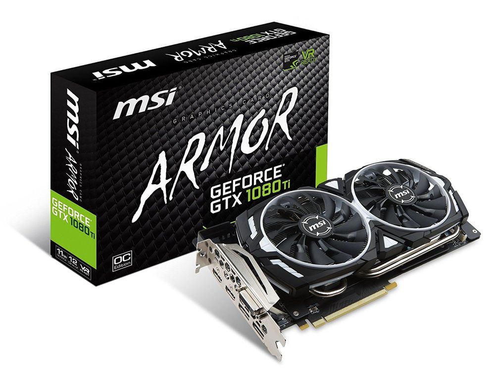 msi nvidia geforce gtx 1080 ti armor 11g oc video graphic cards